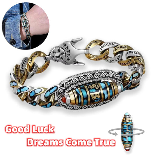 BoldlyBeautiful - Fashion Men's Bracelet Personality Retro Transfer Rotating Jewelry