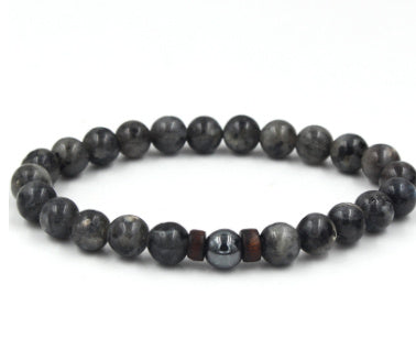 BoldlyBeautiful - Personality Men's Black Volcanic Stone Bracelet Fashion Jewelry