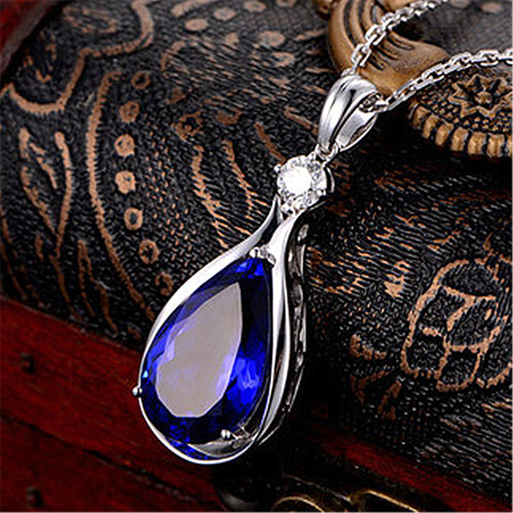 BoldlyBeautiful - Angel Blue Eyes Crystal Necklace | 2025