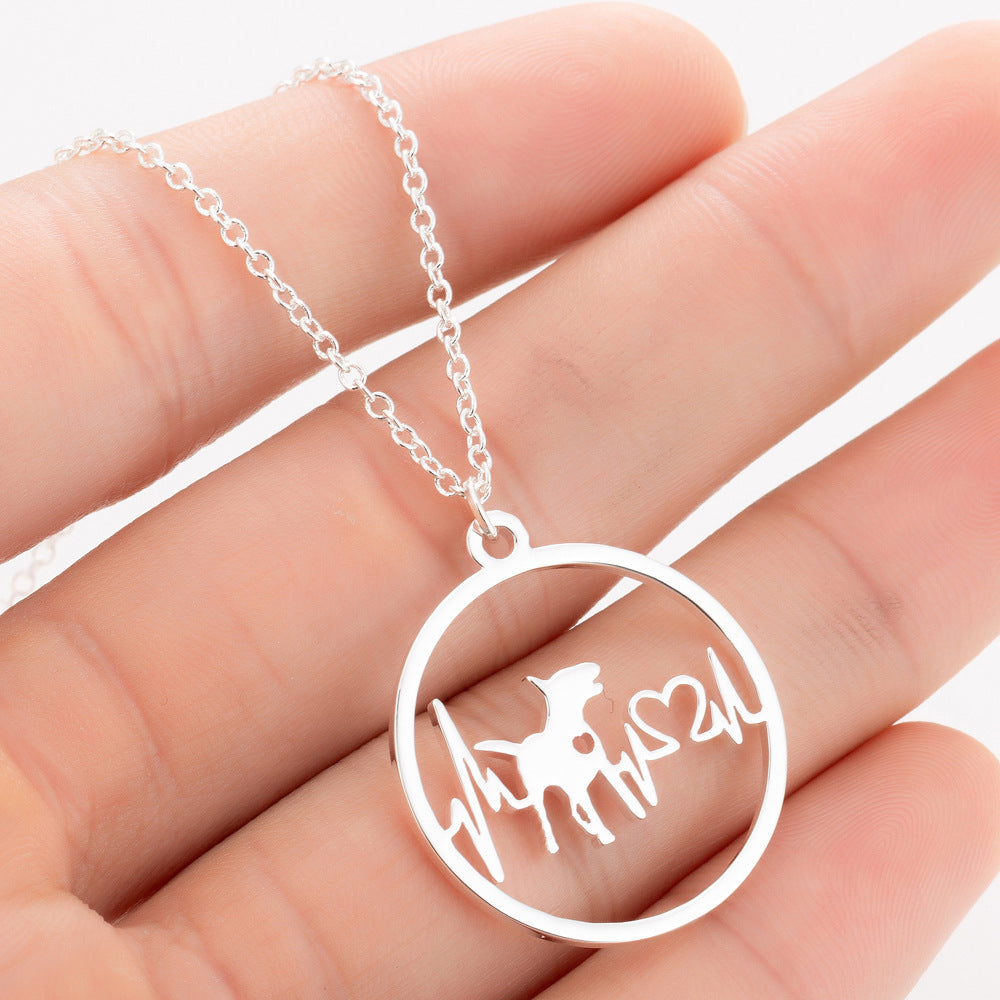 BoldlyBeautiful - Pet Dog Paw Print Pendant Necklace