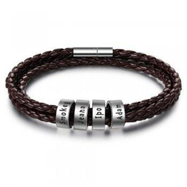 BoldlyBeautiful - Braided Genuine Leather Bracelet Jewelry