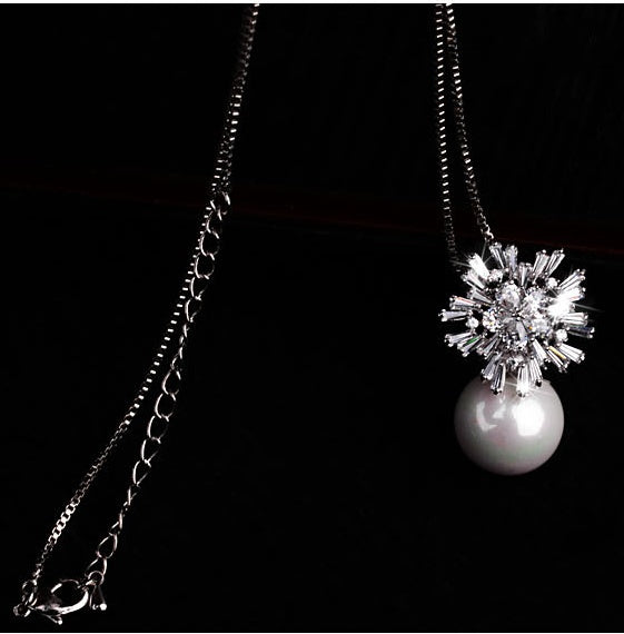 BoldlyBeautiful - Pearl Zircon Necklace