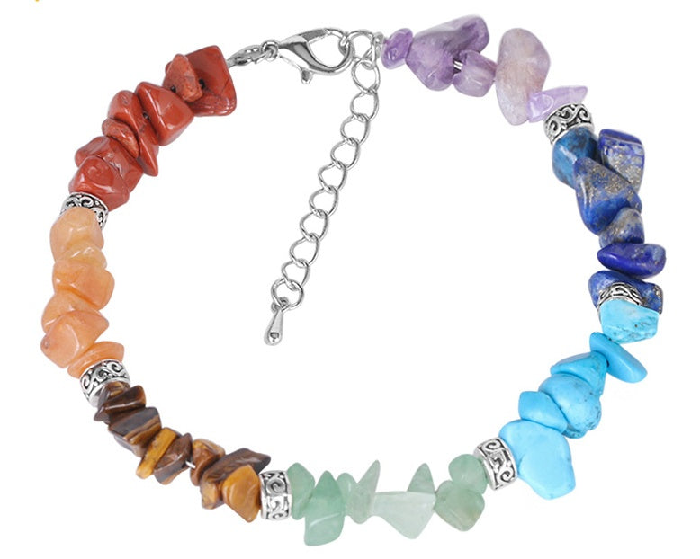 BoldlyBeautiful - Gravel Bracelet 7 Chakra Extension Chain Fashion Jewelry