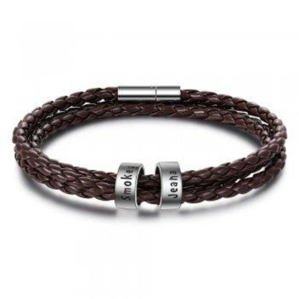 BoldlyBeautiful - Braided Genuine Leather Bracelet Jewelry