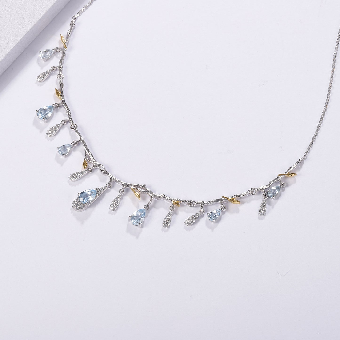 BoldlyBeautiful - S925 Silver Natural Topaz Necklace