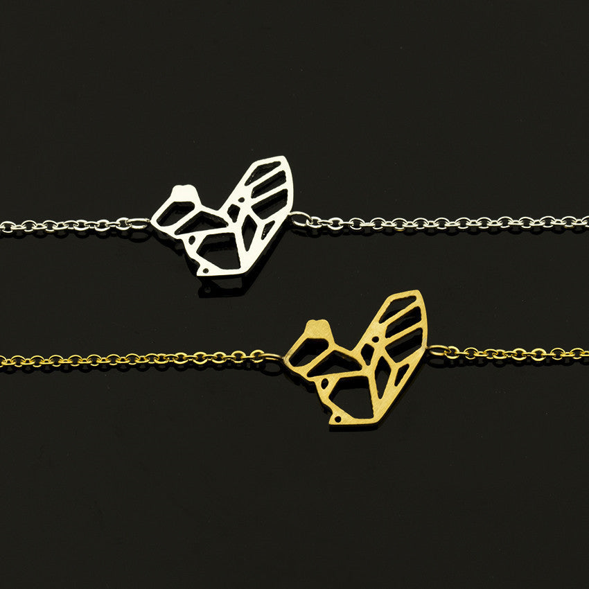 BoldlyBeautiful - Gold Squirrel Origami Bracelet Women's Jewelry