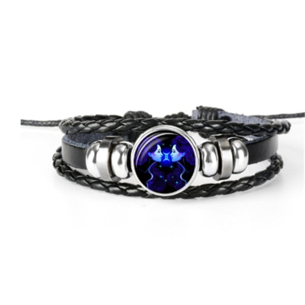 BoldlyBeautiful - Zodiac Constellation Braided Design Bracelet for Men Women Kids