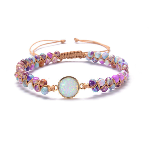 BoldlyBeautiful -  Opal Stone Wrap Bracelets