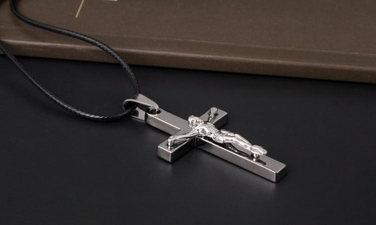 BoldlyBeautiful - Classic Jesus Cross Pendant Necklace