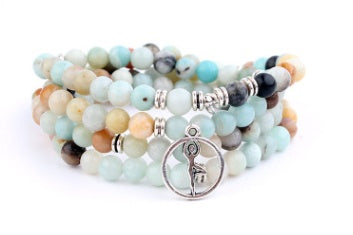 BoldlyBeautiful - Natural Stone Bracelet with Lotus Life Tree Anklet