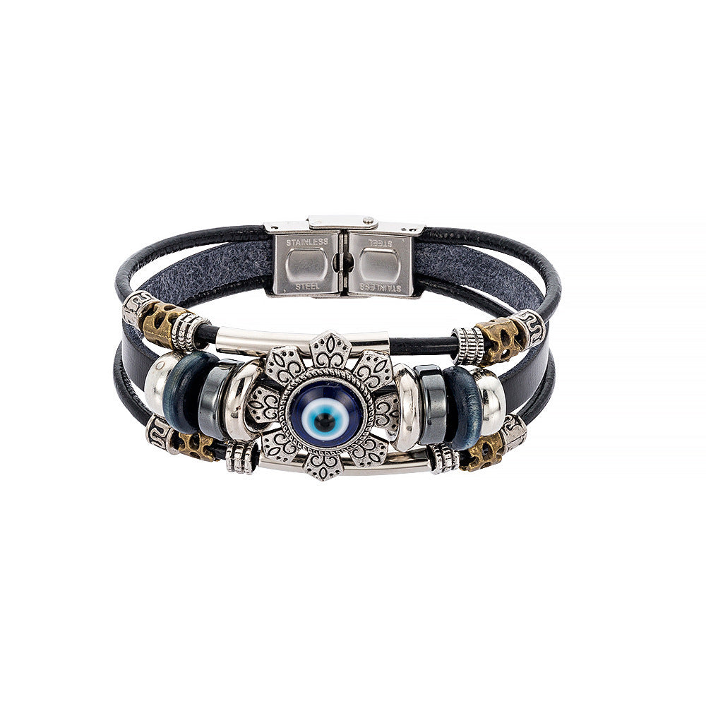 BoldlyBeautiful - Turkish Blue Eye Alloy Accessory Bracelet Fashion Jewelry