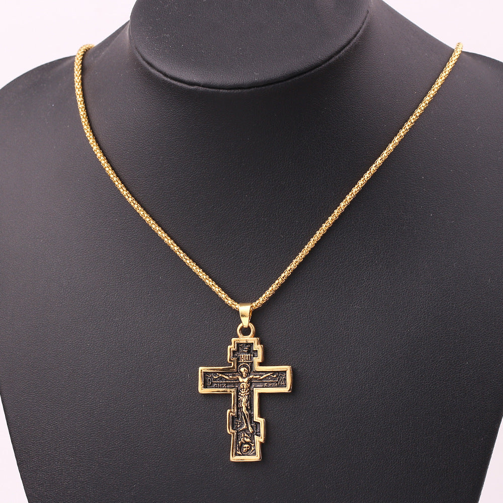 BoldlyBeautiful - Cross Jesus Pendant Necklace