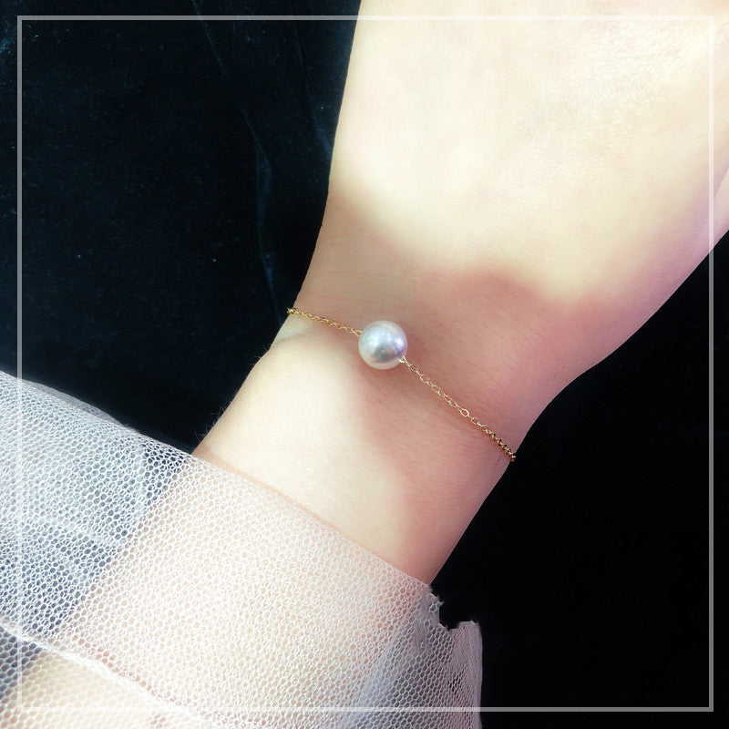 BoldlyBeautiful - Japanese Akoya Sea Pearl Single Bracelet