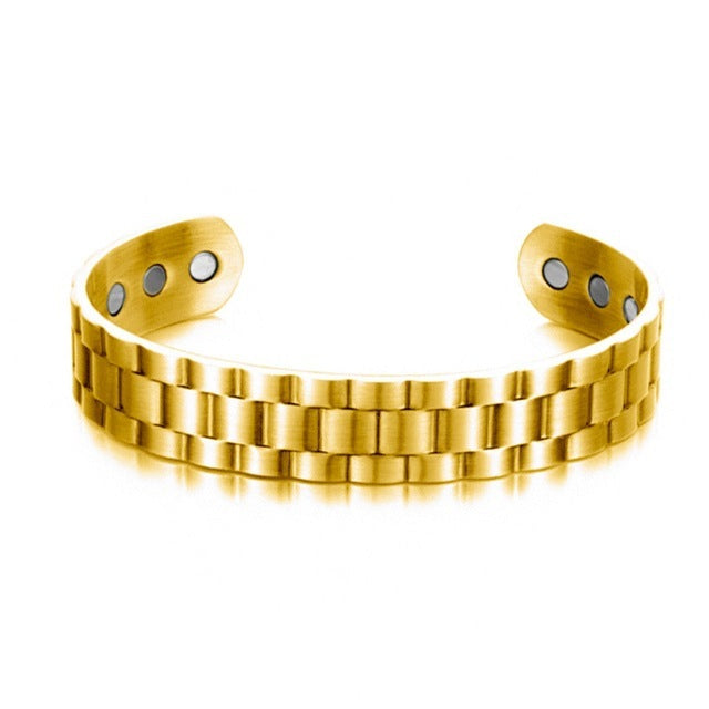 BoldlyBeautiful - Silver Gold Bracelet for Men Women Elegant Fashion Jewelry