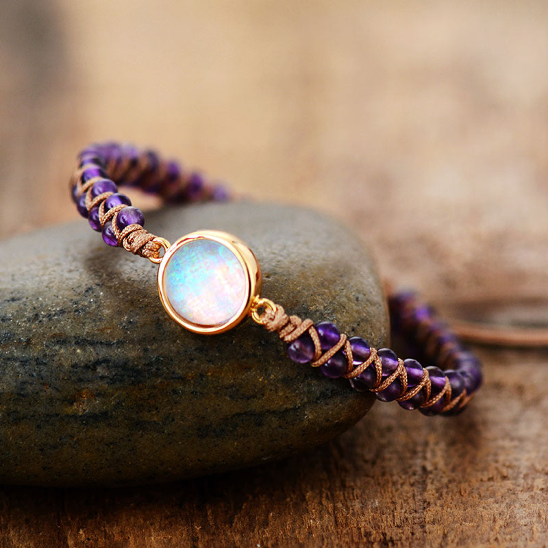 BoldlyBeautiful -  Opal Stone Wrap Bracelets