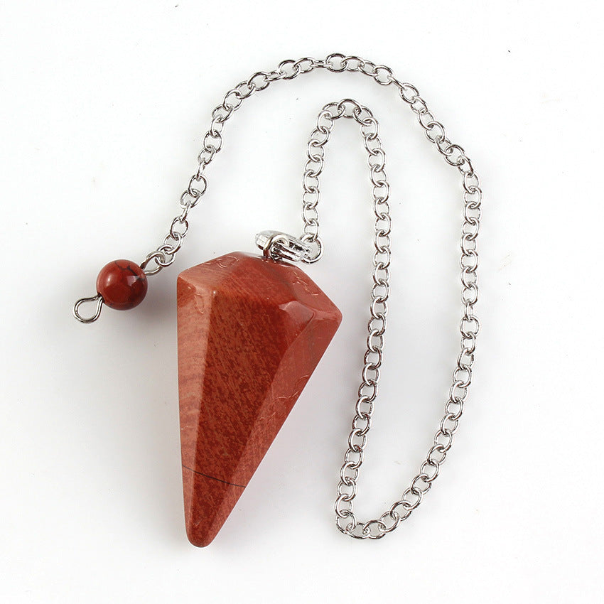 BoldlyBeautiful - Natural Crystal Hexagonal Cone Pendant Necklace