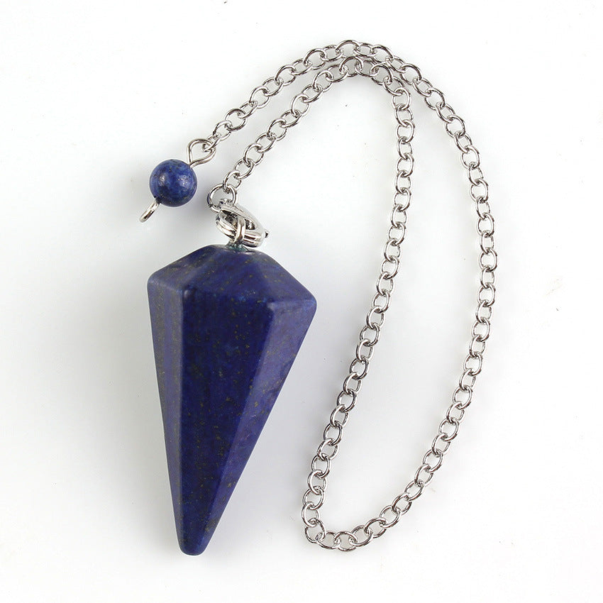 BoldlyBeautiful - Natural Crystal Hexagonal Cone Pendant Necklace