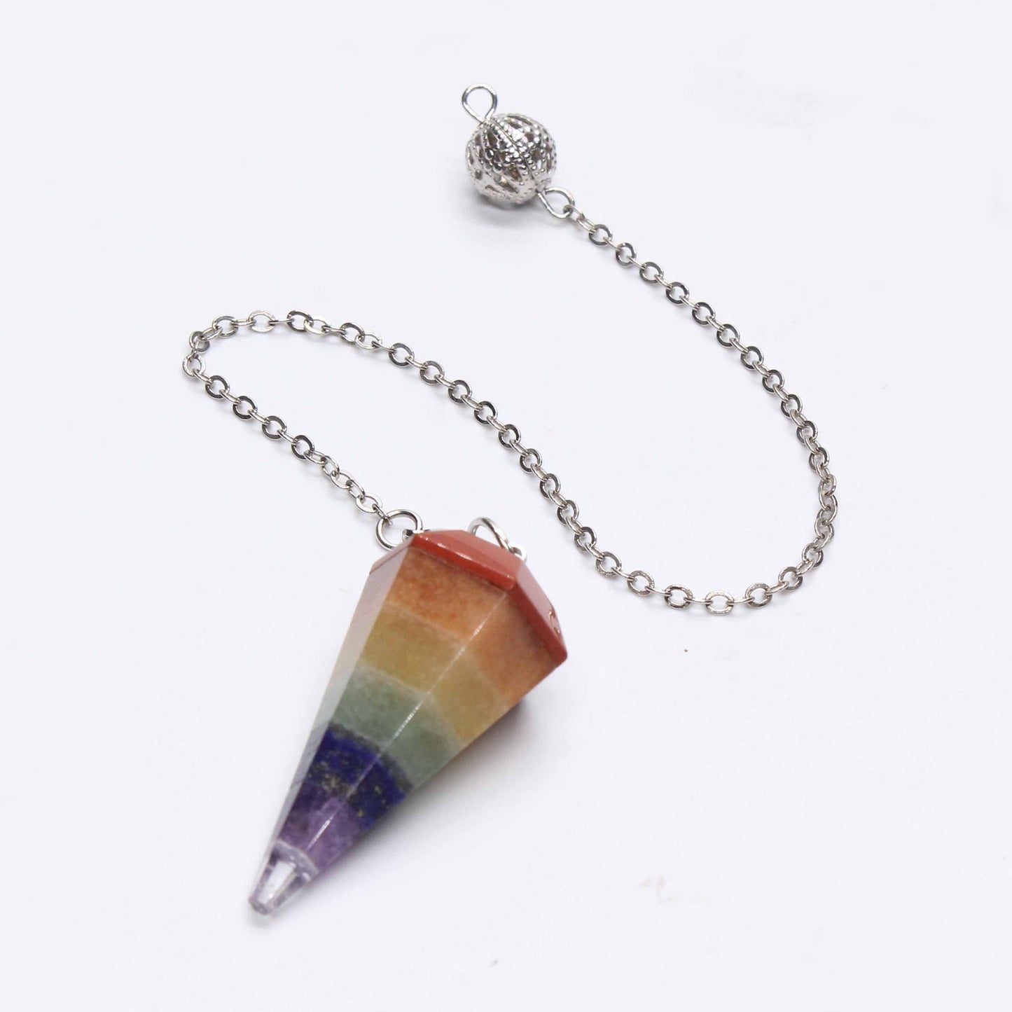 BoldlyBeautiful - Natural Crystal Hexagonal Cone Pendant Necklace