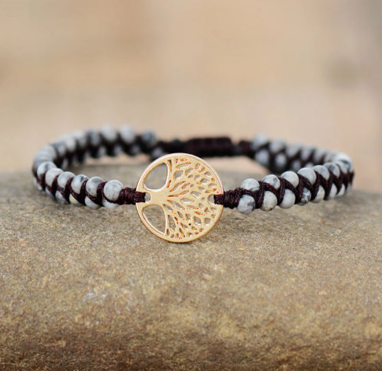 BoldlyBeautiful - Agate Hand-woven Beads Yoga Bracelet