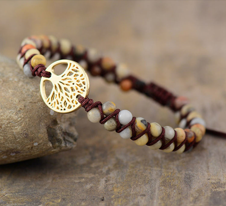 BoldlyBeautiful - Agate Hand-woven Beads Yoga Bracelet