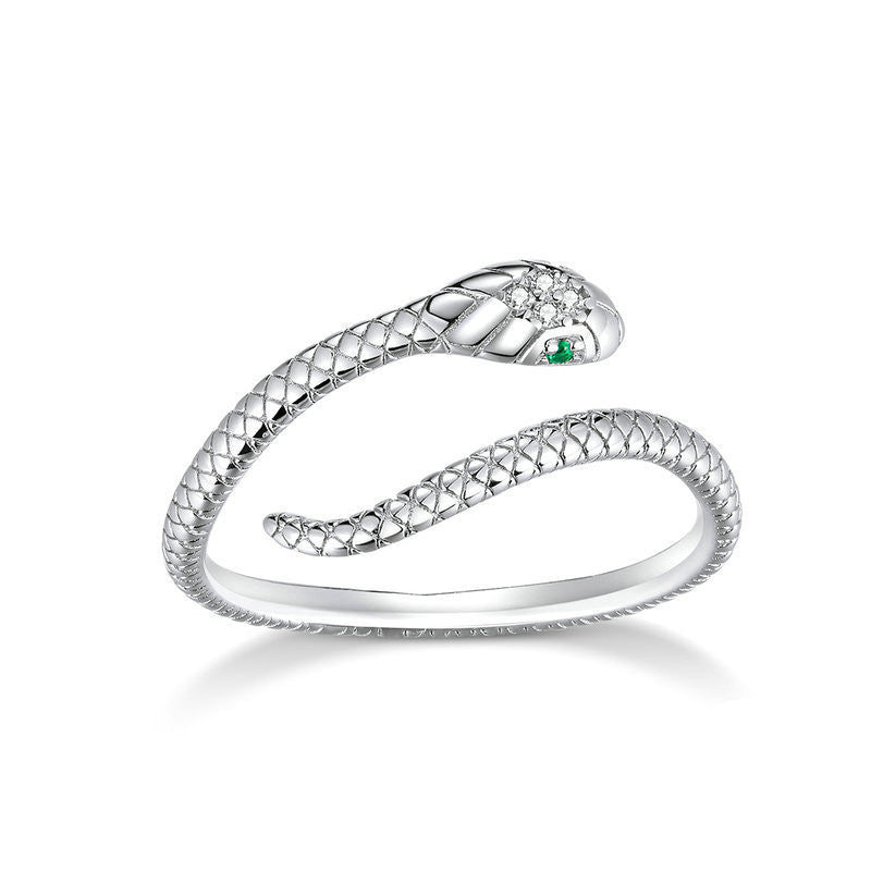 BoldlyBeautiful - Snake-shaped Electroplating Snake Ring