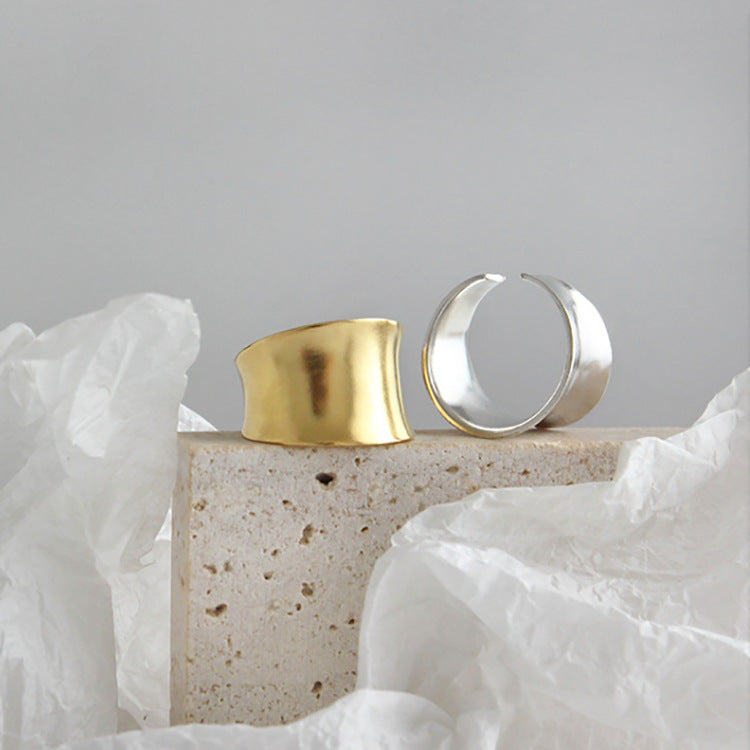 BoldlyBeautiful - Big Wide Geometric Finger Ring for Modern Jewelry Lovers