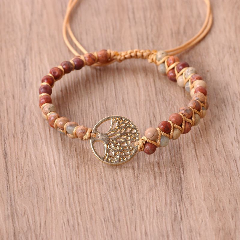 BoldlyBeautiful - Agate Hand-woven Beads Yoga Bracelet