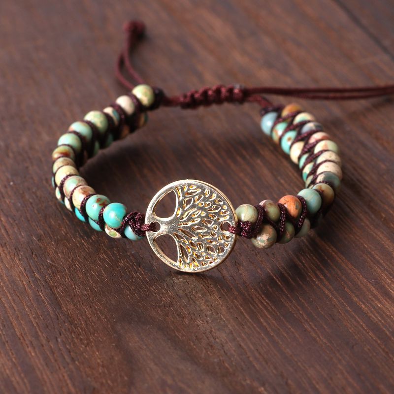 BoldlyBeautiful - Agate Hand-woven Beads Yoga Bracelet