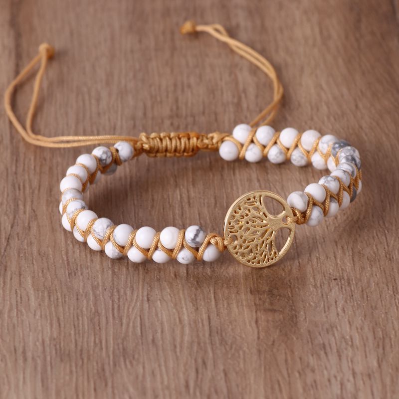 BoldlyBeautiful - Agate Hand-woven Beads Yoga Bracelet