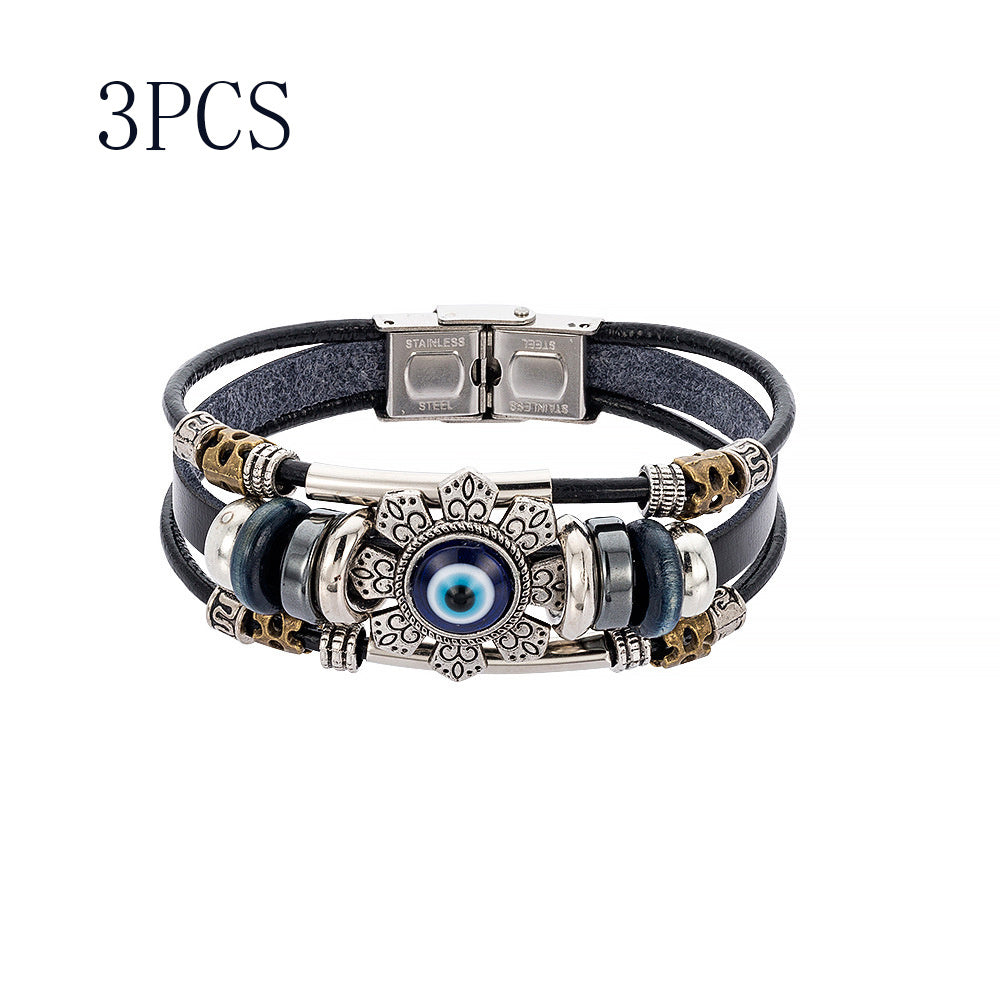 BoldlyBeautiful - Turkish Blue Eye Alloy Accessory Bracelet Fashion Jewelry