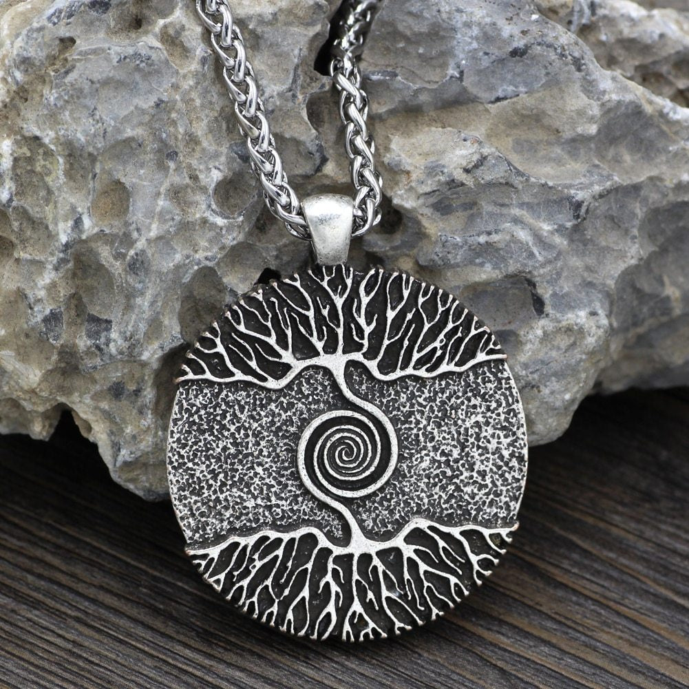 BoldlyBeautiful - Double-Sided World Tree Pendant Necklace