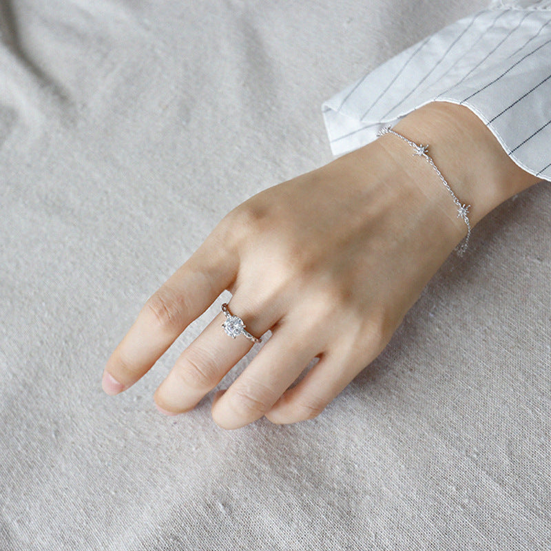 BoldlyBeautiful - 925 Silver Zircon Minimalist Rings