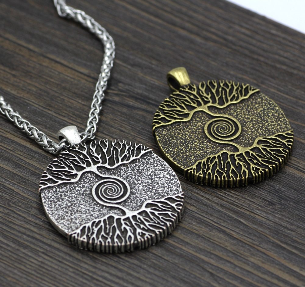 BoldlyBeautiful - Double-Sided World Tree Pendant Necklace