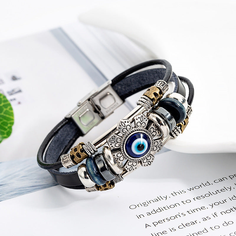 BoldlyBeautiful - Turkish Blue Eye Alloy Accessory Bracelet Fashion Jewelry