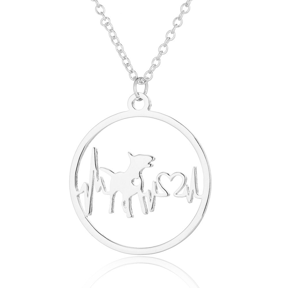 BoldlyBeautiful - Pet Dog Paw Print Pendant Necklace