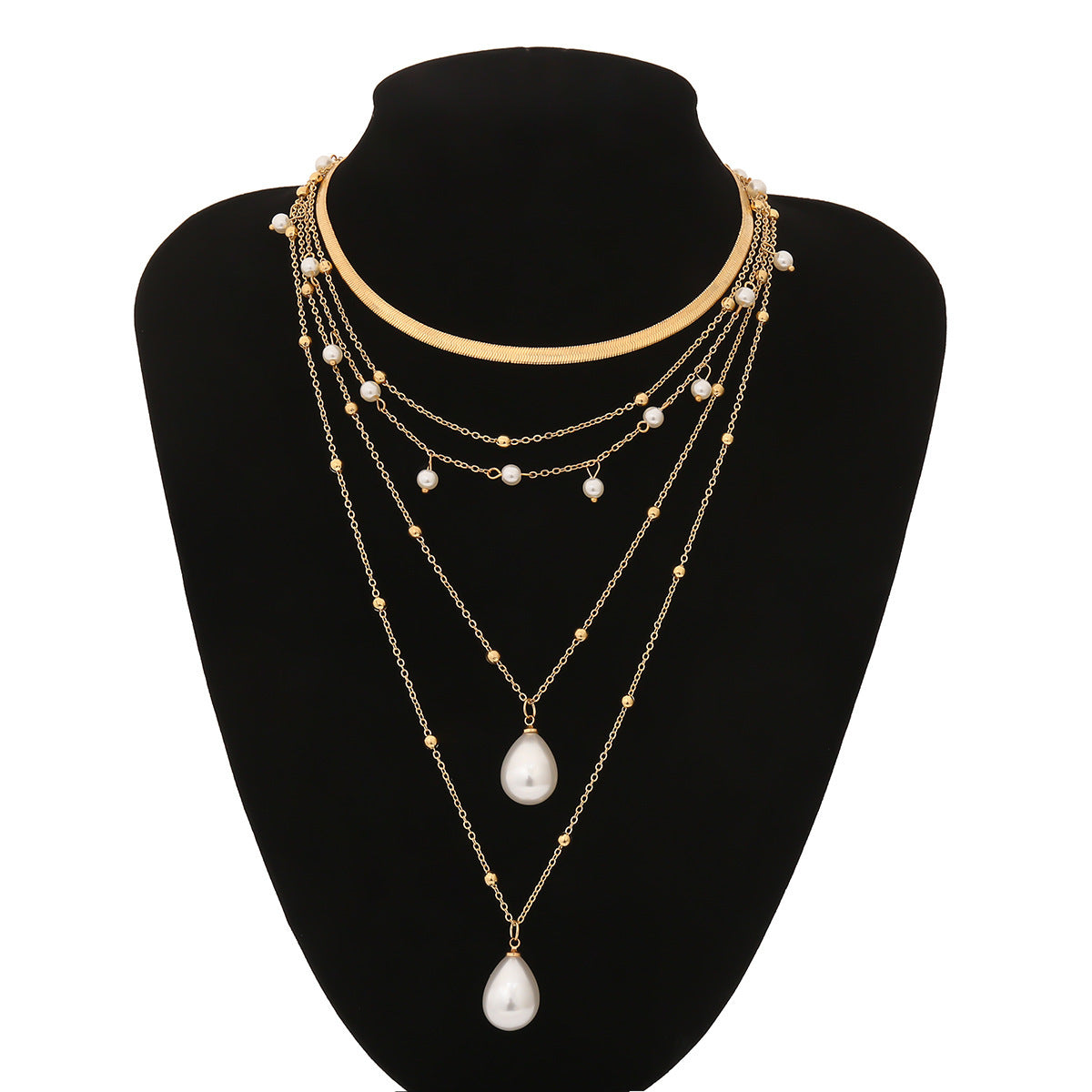 BoldlyBeautiful - Multi-Element Pearl Necklace