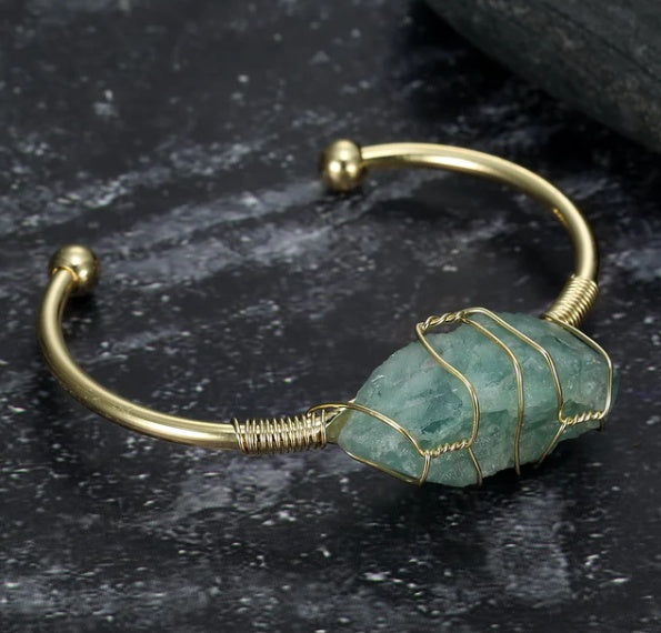 BoldlyBeautiful - Asgard Crafted Natural Gemstone Bangle