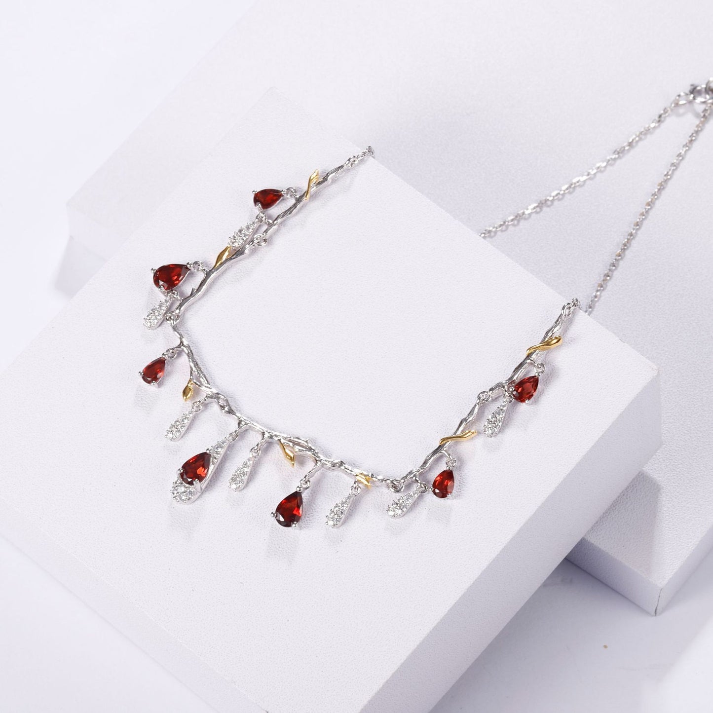 BoldlyBeautiful - S925 Silver Natural Topaz Necklace