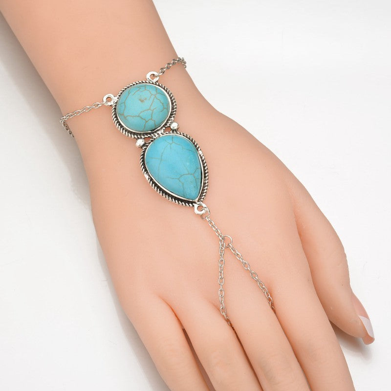 BoldlyBeautiful - Turquoise Tassel Bracelet