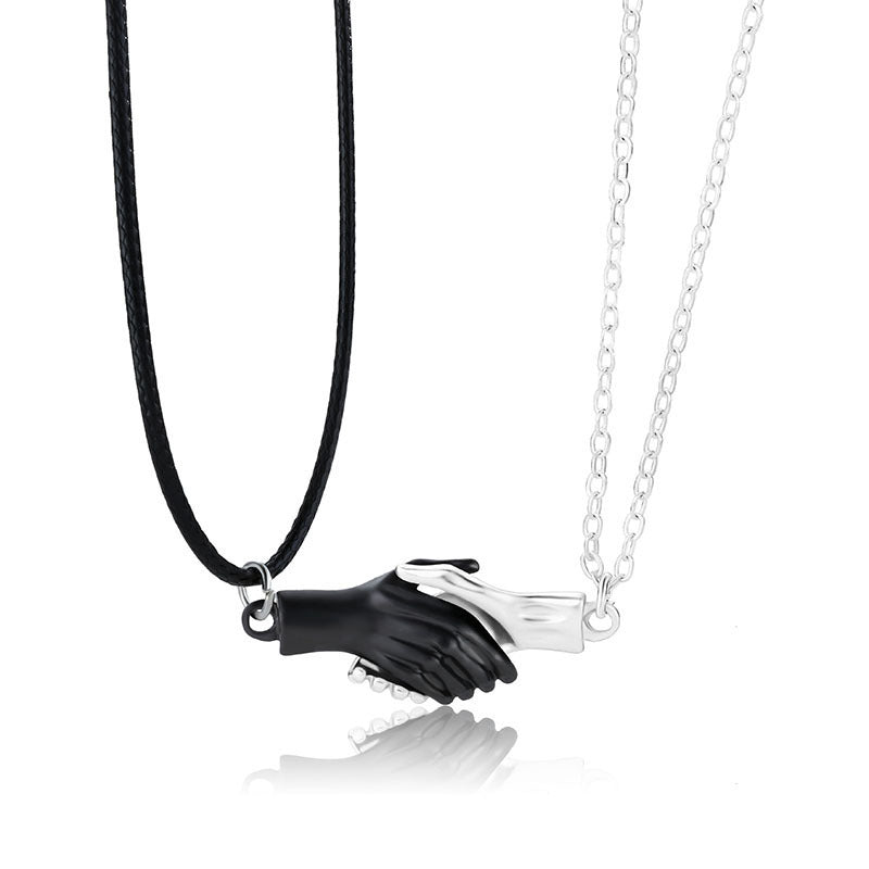 BoldlyBeautiful - Magnetic Palm Couple Necklace