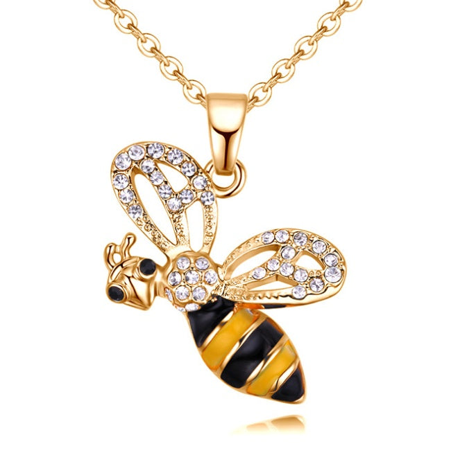 BoldlyBeautiful - Summer Lady Cartoon Bee Pendant Necklace