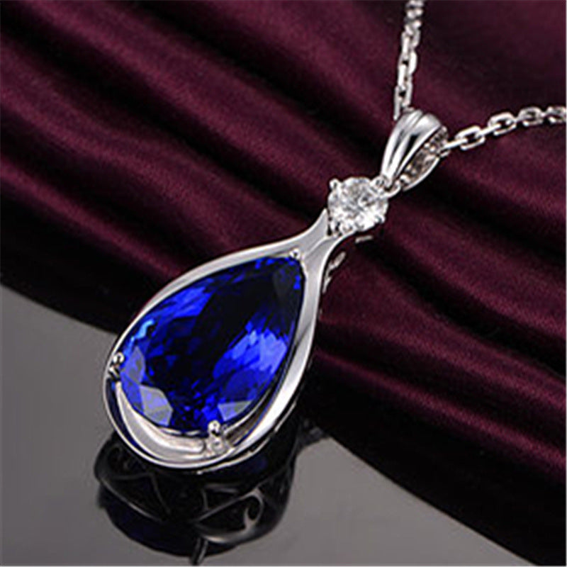 BoldlyBeautiful - Angel Blue Eyes Crystal Necklace | 2025