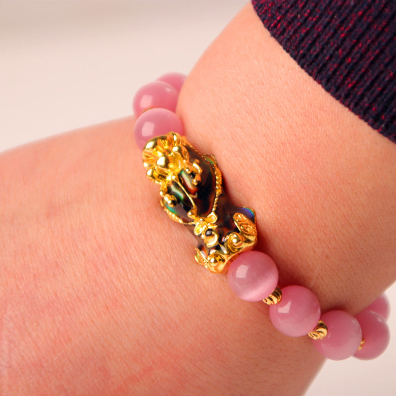 BoldlyBeautiful - 3D Gold Plated PiXiu Bracelet Fashion Jewelry