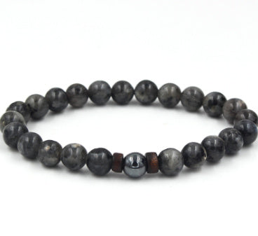 BoldlyBeautiful - Personality Men's Black Volcanic Stone Bracelet Fashion Jewelry