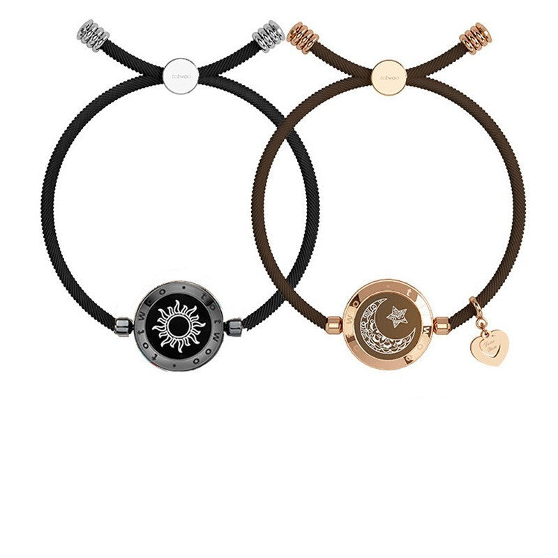 BoldlyBeautiful - Sun-Moon Smart Sensing Couple Bracelet Fashion Jewelry