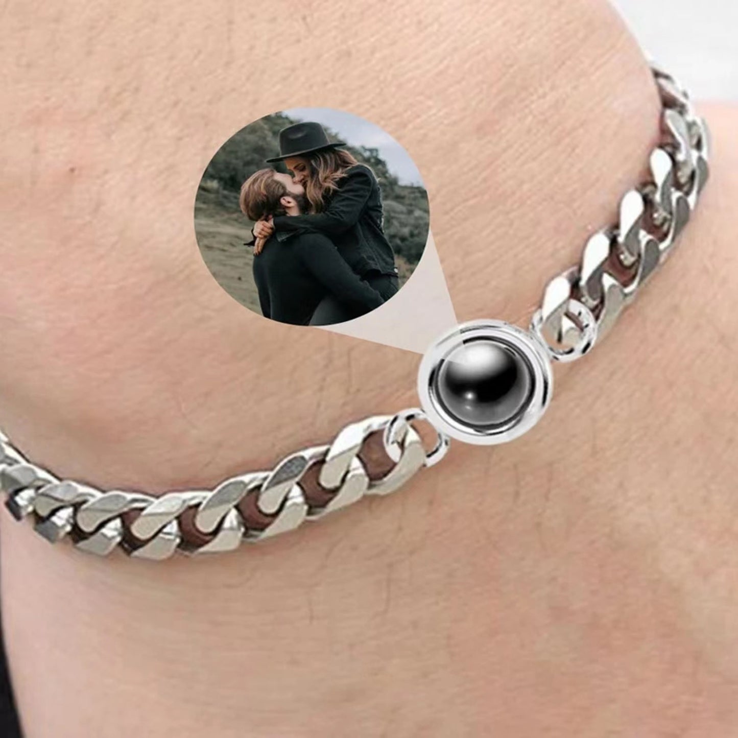 BoldlyBeautiful - Personalized Photo Projection Custom Family Bracelet