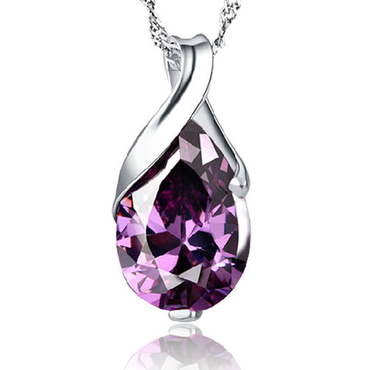 BoldlyBeautiful - Purple Amethyst Women's Necklace