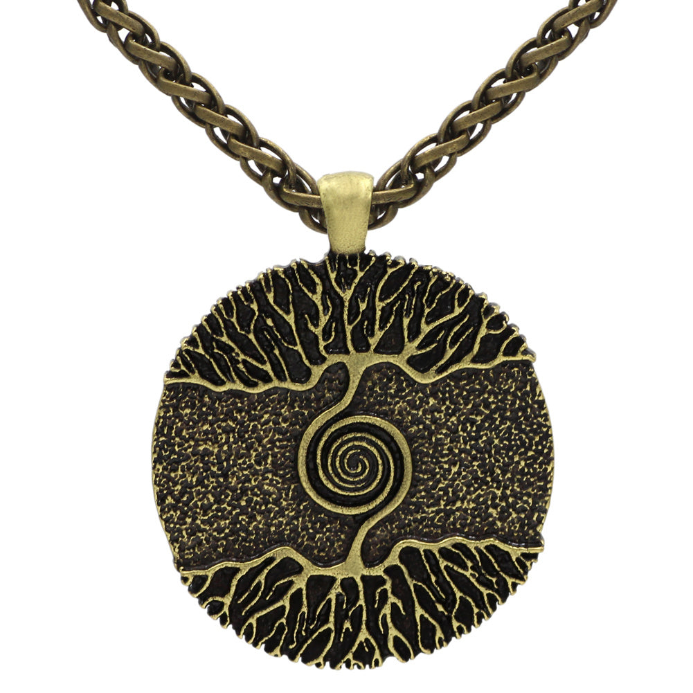 BoldlyBeautiful - Double-Sided World Tree Pendant Necklace