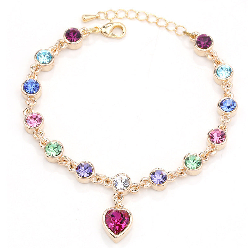 BoldlyBeautiful - Heart Of The Ocean Crystal Bracelet Fashion Jewelry