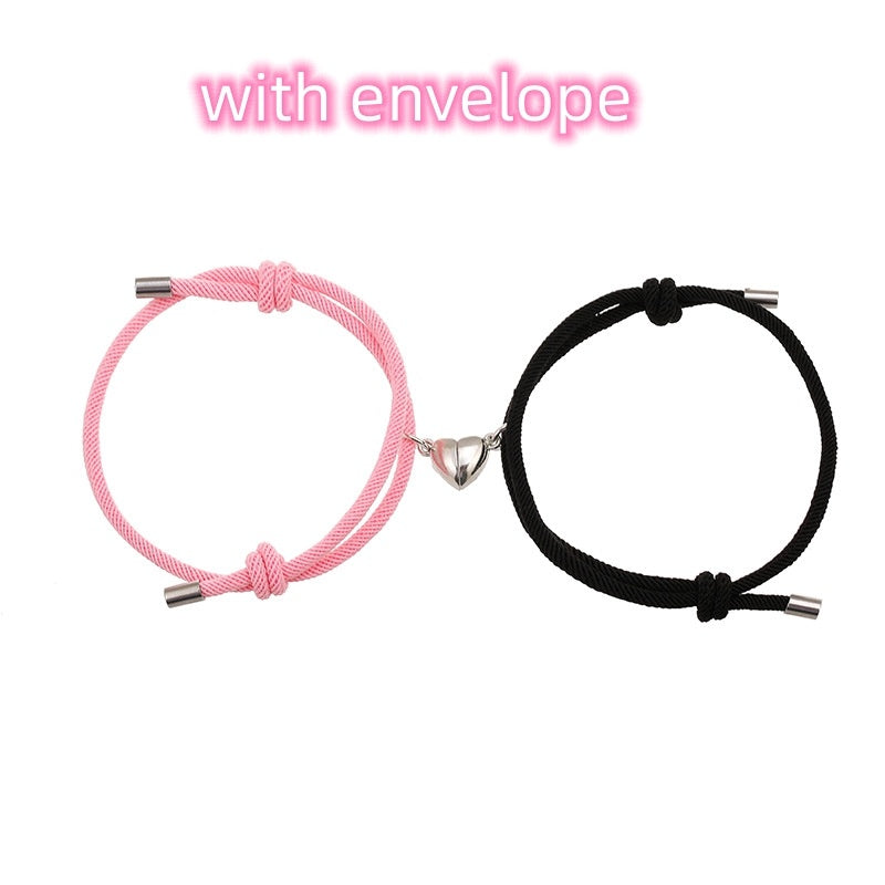 BoldlyBeautiful - Simple Nylon Love Magnetic Bracelet Jewelry